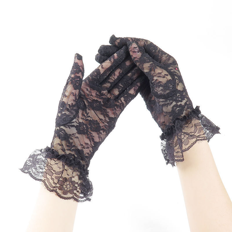 Black Lace Gloves
