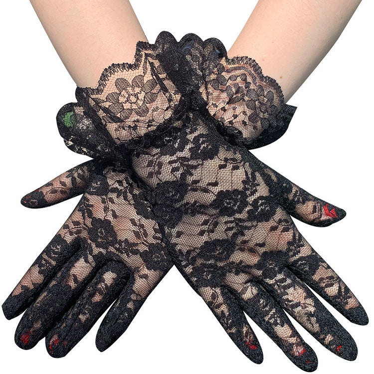 Black Lace Gloves
